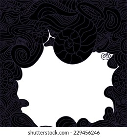 Template frame design. Useful for packaging, invitations, decoration, bag template, etc