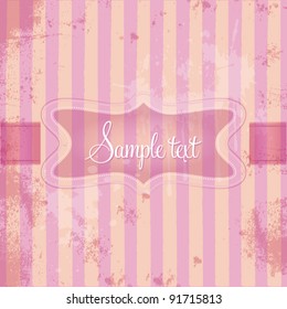 Template frame design for various purposes, old retro style, vector background illustration