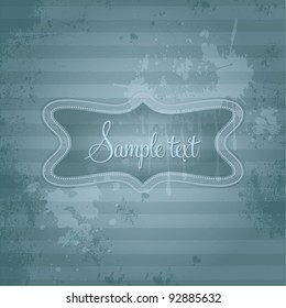 Template frame design for various purposes, old retro style, vector background illustration