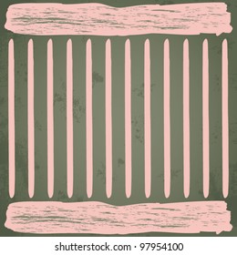 Template frame design for various purposes, painted grudge style, vector background illustration