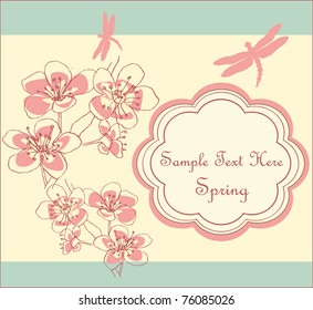 Template frame design for wedding invitation