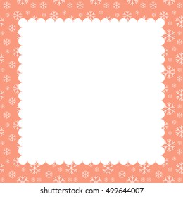 Template frame design for xmas card. 