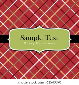 Template frame design for xmas card
