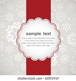 Template frame design for xmas card