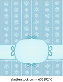 Template frame design for xmas card