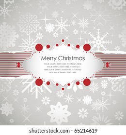 Template frame design for xmas card