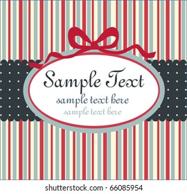 Template frame design for xmas card