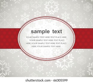 Template frame design for xmas card