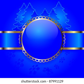 Template frame design for xmas card