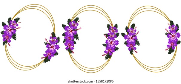 Template frame set with pink flowers leaves and geometric frames Wedding invitation poster flower decoration idea Greeting card,decoration,vector,background,
design,invitation