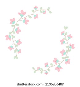 La plantilla está enmarcada con hermosas flores.