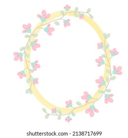 The template is framed with beautiful flowers.