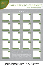  template frames, chart, flyer, sheet, table vector 03