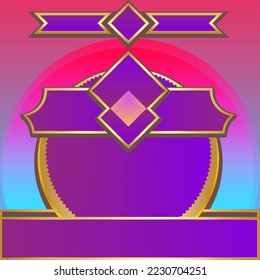 plantilla geométrica, promoción de fondo abstracto, publicación de medios sociales, jugador, etc.