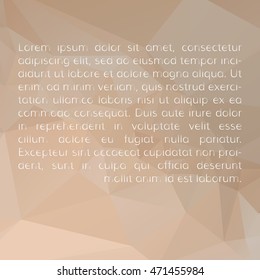 Template with geometric background for text