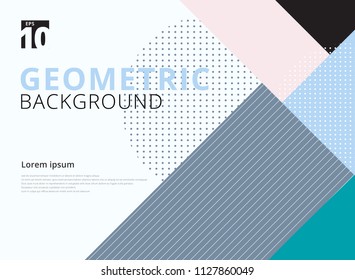 Template geometric pattern trendy abstract background. Vector illustration. You can use for your websites, blogs, banners, posters, for prints on clothes and other things, packaging etc.