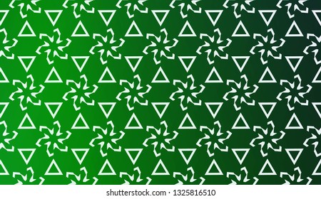 Template With Geometric Pattern. Vector Illustration. Triangles Style. Colorful Gradient Background.