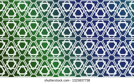 Template With Geometric Pattern. Vector Illustration. Triangles Style. Colorful Gradient Background.