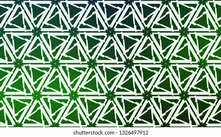Template With Geometric Pattern. Vector Illustration. Triangles Style. Colorful Gradient Background.