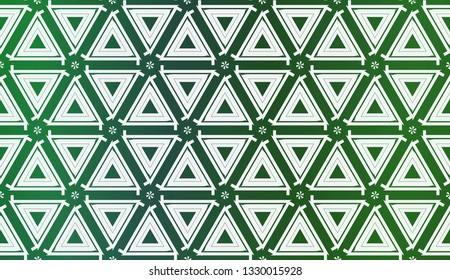 Template With Geometric Pattern. Vector Illustration. Triangles Style. Colorful Gradient Background.