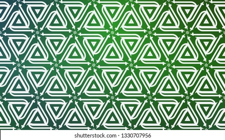 Template With Geometric Pattern. Vector Illustration. Triangles Style. Colorful Gradient Background.