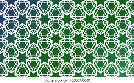 Template With Geometric Pattern. Vector Illustration. Triangles Style. Colorful Gradient Background.
