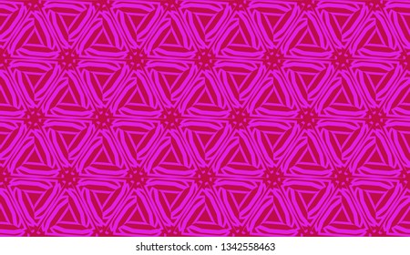Template with geometric pattern. Vector Seamless illustration. Triangles style