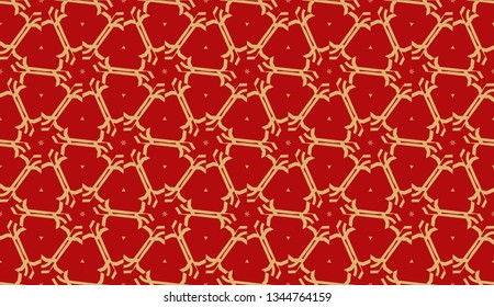 Template with geometric pattern. Vector Seamless illustration. Triangles style