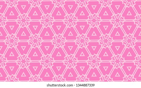Template with geometric pattern. Vector Seamless illustration. Triangles style