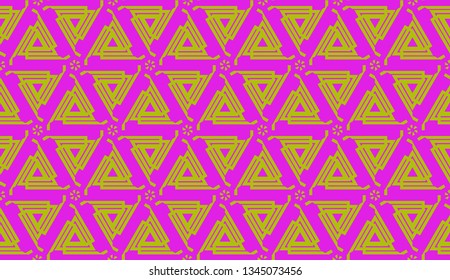 Template with geometric pattern. Vector Seamless illustration. Triangles style