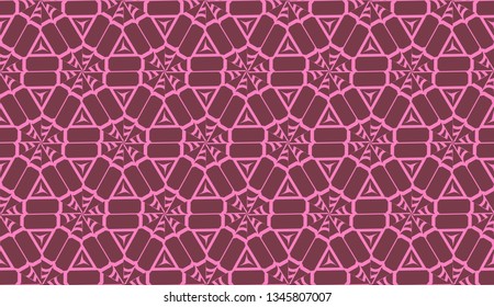 Template with geometric pattern. Vector Seamless illustration. Triangles style