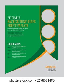 Template Geometric shape used for business poster layout, 