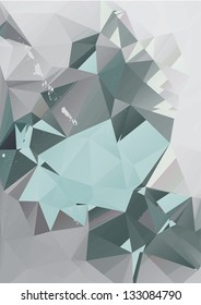 Template geometric textured banner. A4 size