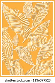  Plantilla. Dibujo geométrico. Elementos decorativos. Carta decorativa. Un patrón de palma. Ilustración vectorial .. tarjeta. Ilustración vectorial. EPS 10