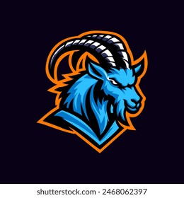 Template Goat Logo esport gaming for team, mascot , twitch logo 
