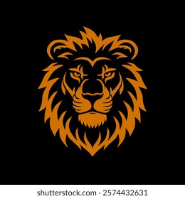 The template of gold Lion Logo, you can use on your business