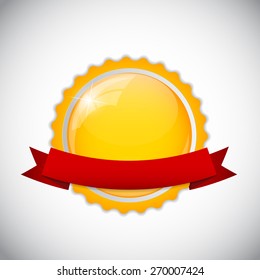 Template Golden Label Vector Illustration EPS10