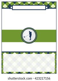 A Template For A Golf Tournament Scramble Invitation Flyer. Vector EPS 10 Available.