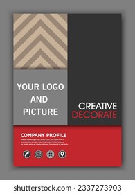 Template graphic design for decorate
