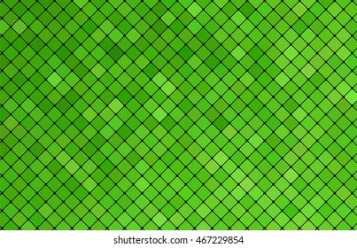 Template green mosaic background for web design. Vector illustration