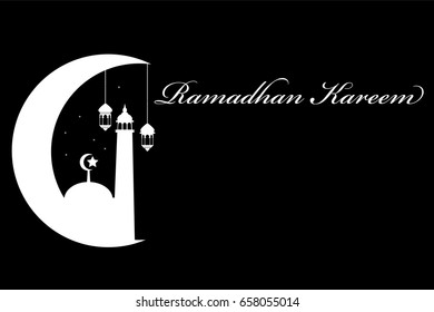 Template Greeting or Background, Ramadhan Kareem
