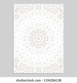 Template for greeting and business cards, brochures, covers with floral motifs. Oriental lace pattern. Mandala. Wedding invitation, save the date,RSVP. 