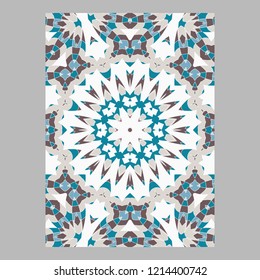 Template for greeting and business cards, brochures, covers. Oriental pattern. Mandala. Wedding invitation, save the date, RSVP. Arabic, Islamic, moroccan, asian, indian, african motifs.