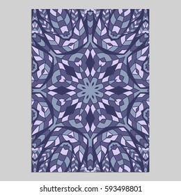 Template for greeting and business cards, brochures, covers with floral motifs. Oriental pattern. Mandala. Wedding invitation, save the date, RSVP. Arabic, Islamic, asian, indian, african motifs.