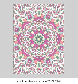 Template for greeting and business cards, brochures, covers with floral motifs. Oriental pattern. Mandala. Wedding invitation, save the date, RSVP. Arabic, Islamic, asian, indian, african motifs.
