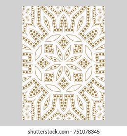 Template for greeting and business cards, brochures, covers with floral motifs. Oriental lace pattern. Mandala. Wedding invitation, save the date,RSVP. Arabic, Islamic, asian, indian, african motifs.