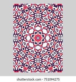 Template for greeting and business cards, brochures, covers. Oriental pattern. Mandala. Wedding invitation, save the date, RSVP. Arabic, Islamic, moroccan, asian, indian, african motifs.