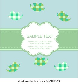 Template for greeting card