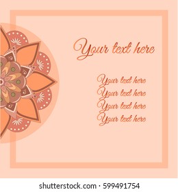 Template for greeting card or invitation