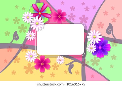 template greeting card, invitation, packing design, preview